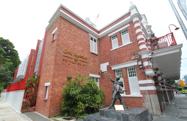 Singapore - November 17, 2018: Civil defence heritage gallery in Singapore