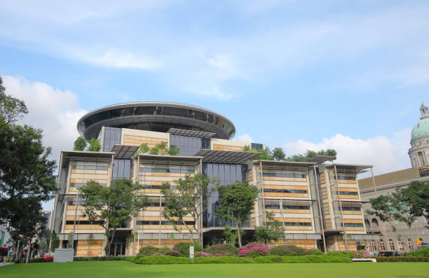Singapore - November 18, 2018: Supreme Court building in Singapore