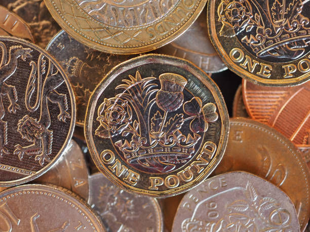istock Pound coins, United Kingdom background 1075931038