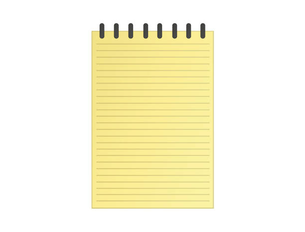 istock Template with spiral notebook isolated. Vector. Diary for business. The design of the cover of the laptop. A realistic notepad. Office stationery. For notes 1075939546