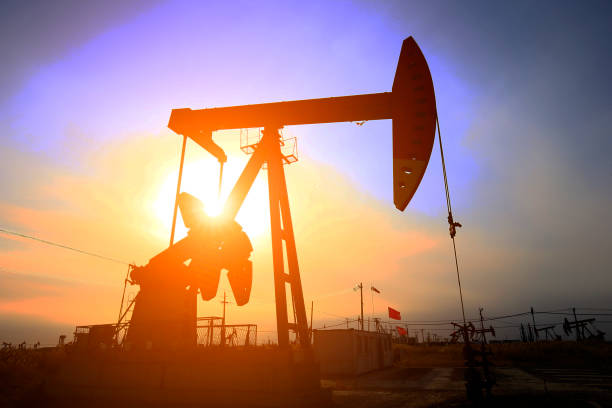 istock The oil pump, industrial equipment 1075942516