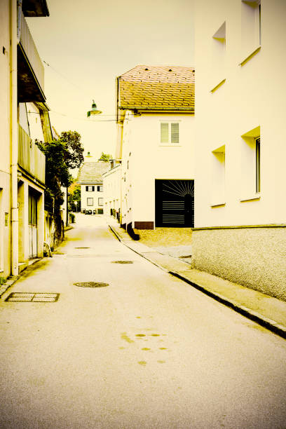Narrow street in Austria.