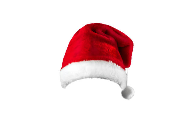 istock Pattern, Santa Claus hat isolated on white background. mockup, layout 1075960888