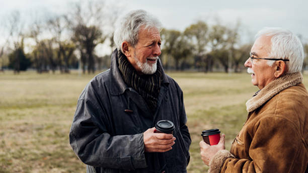 istock Senior men in the park 1075969944