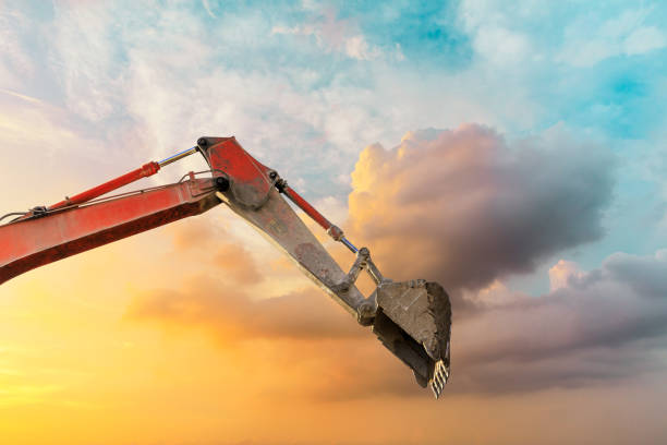 istock Close-up of a construction site excavator 1075994142