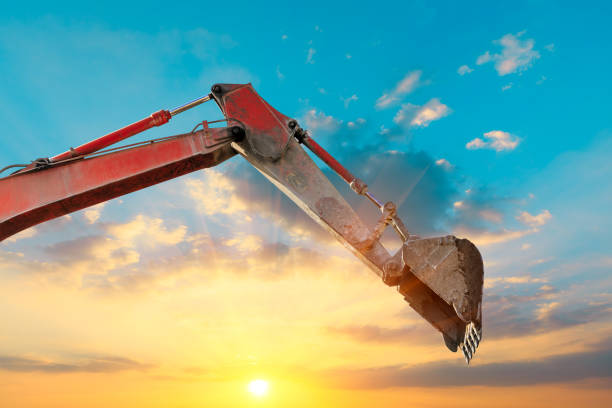 istock Close-up of a construction site excavator 1075994842
