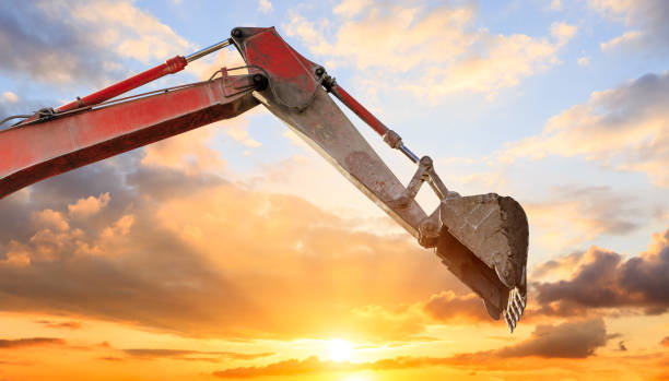 istock Close-up of a construction site excavator 1075995070