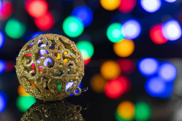 istock Christmas toy on the black table 1076008376