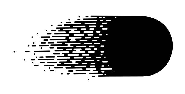ilustrações, clipart, desenhos animados e ícones de vector halftone transição abstrata wallpaper. preto e branco irregular arredondado linhas de fundo para plana moderna web site design - overexposed