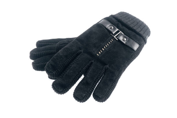 istock Pink gloves isolated on white background gray 1076036086