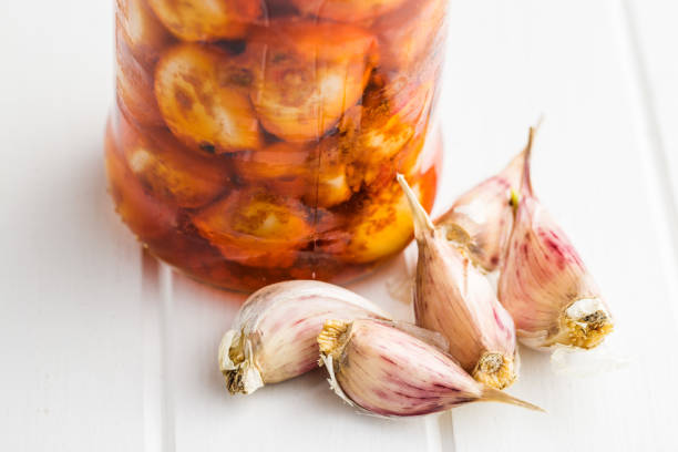 istock Tasty preserved garlic 1076052960
