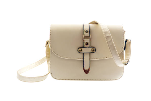 istock Black female handbag  isolated on white background.Side view. 1076056972