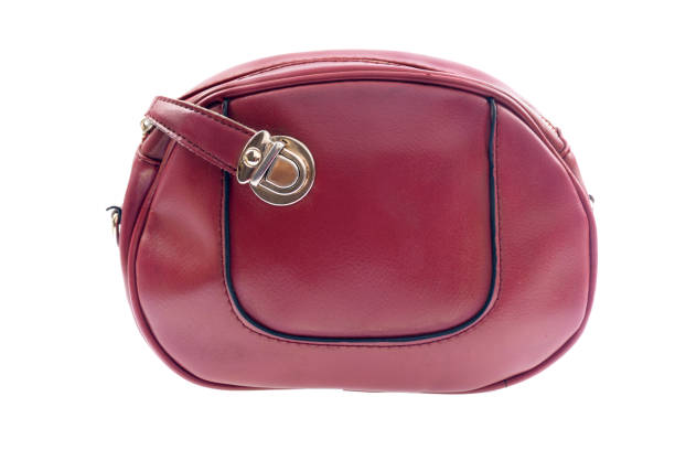 istock Black female handbag  isolated on white background.Side view. 1076057138