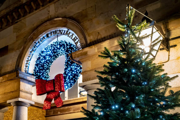 Christmas Tree in Covent Garden market