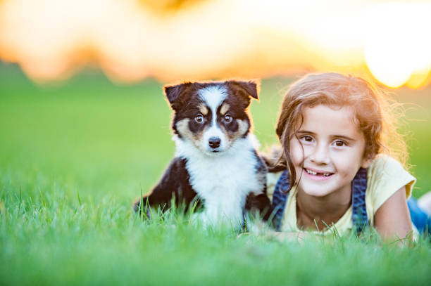 istock Girl and her puppy 1076091390