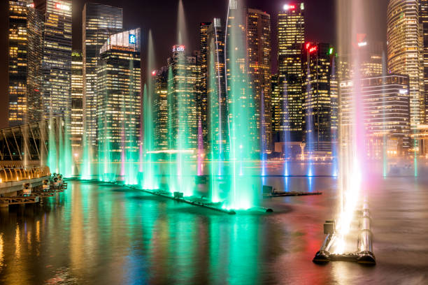 Light Fountain in Marina Bay, Singapore