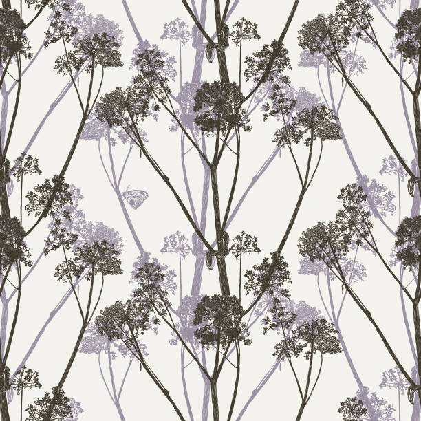 Angelica Cow Parsley Seamless Repeat Pattern Vector seamless repeat. All colors are layered and grouped separately.
Icons are available in more detail and in stroke form from my iStock folio. Easily editable. cow parsley stock illustrations