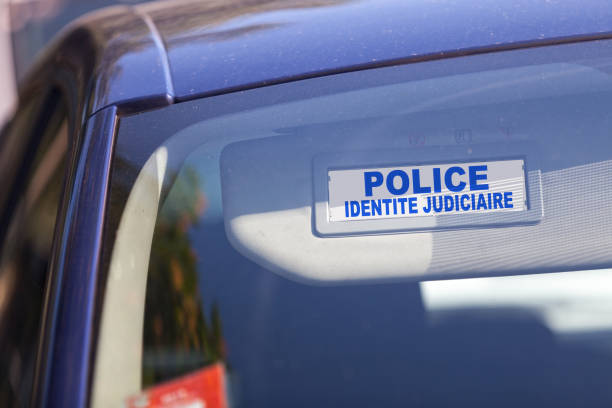 istock Police Judicial Identity - Car sun visor sign 1076114222