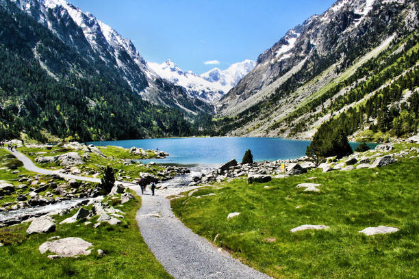A view of the Pyrenees in colour
