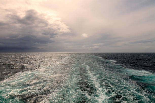 Crossing the Irish Sea stock photo