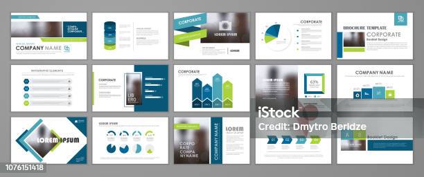 Presentation Flyer Set Stock Illustration - Download Image Now - Template, Slide Show Presentation Software, Design