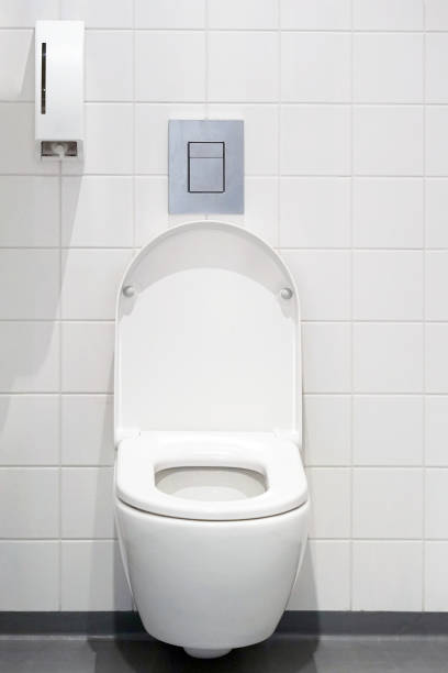 istock White toilet in the bathroom 1076167134