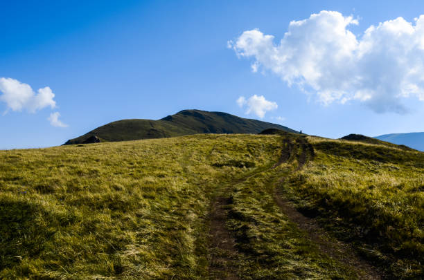 istock Beautiful road on mountain hill 1076195818
