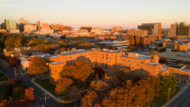 istock Wilmington Delaware Late Afternoon Light Downtown City Skyline 1076196748