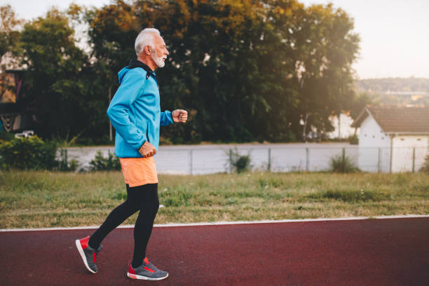 istock Senior man preparing for a running marathon 1076198698