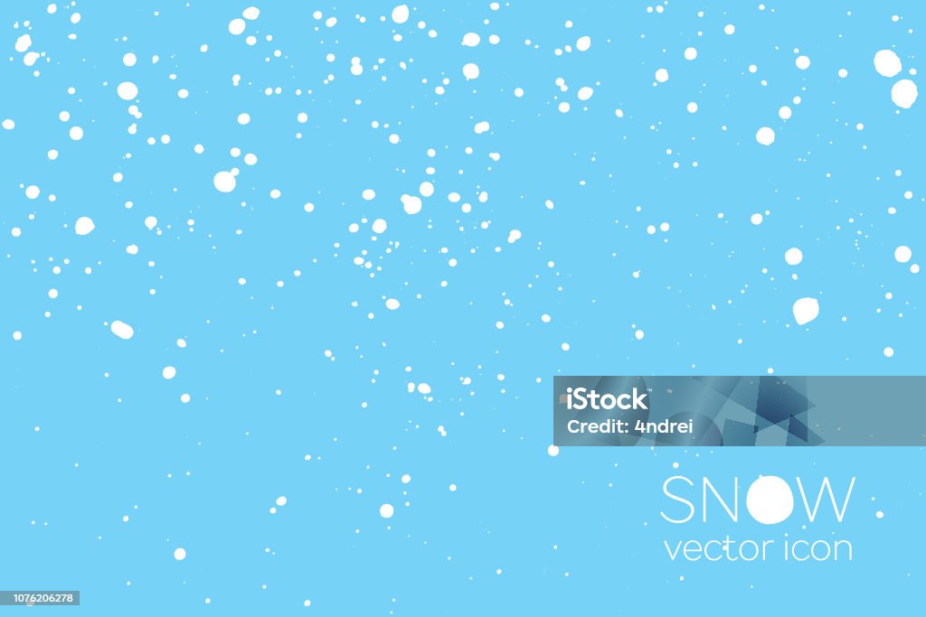 Fallen Snow Pattern Falling Snow Vector Pattern Stock Illustration - Download Image Now ...