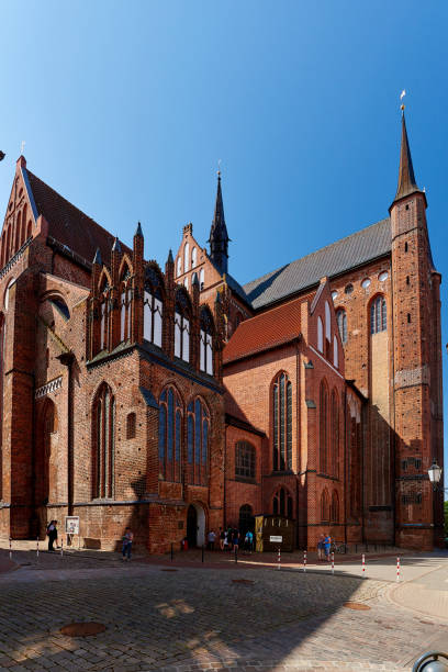 istock oldtown and world heritage Wismar 1076220776
