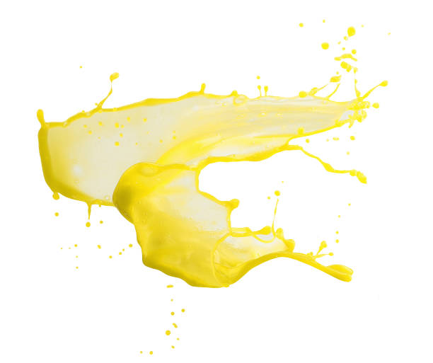 istock yellow paint splash isolated on a white background 1076223984
