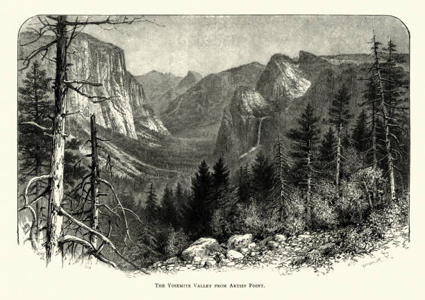 istock Yosemite Valley from Artist Point, 19th Century 1076225268
