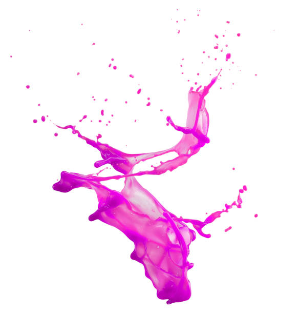 istock pink paint splash isolated on a white background 1076226400