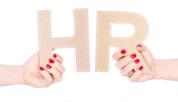 istock abbreviation HR human resources in cardboard letters 1076230248