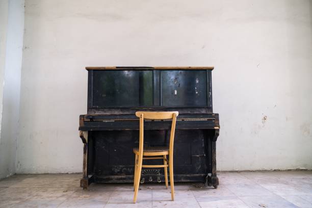 istock Old wooden piano. 1076243844