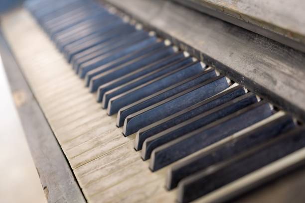 istock Old wooden piano. 1076243918