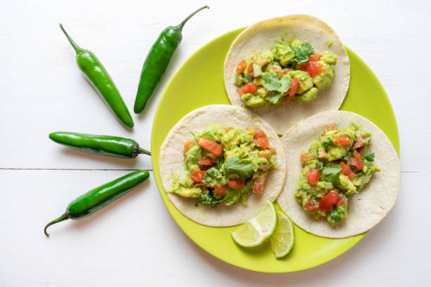 istock Vegan guacamole tacos 1076249874