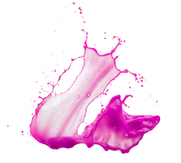 istock pink paint splash isolated on a white background 1076256530