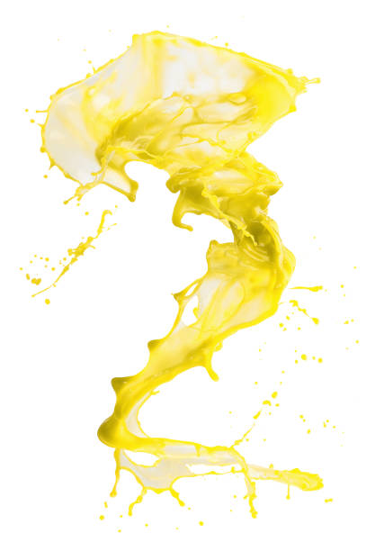 istock yellow paint splash isolated on a white background 1076259498