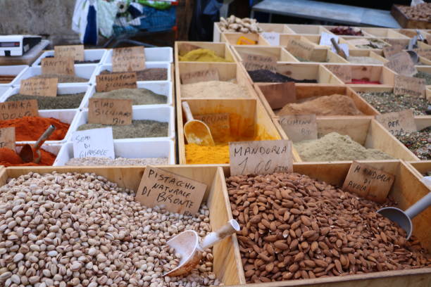 Herbalist market mixed spices for sale