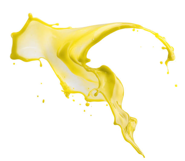 istock yellow paint splash isolated on a white background 1076260766