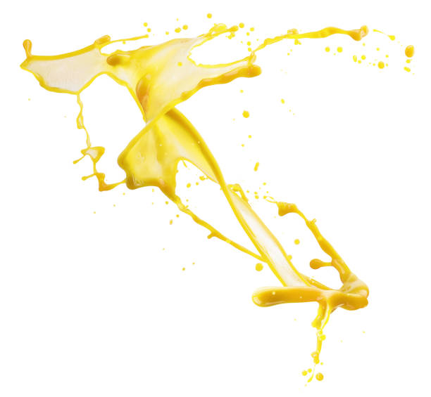 istock yellow paint splash isolated on a white background 1076260776
