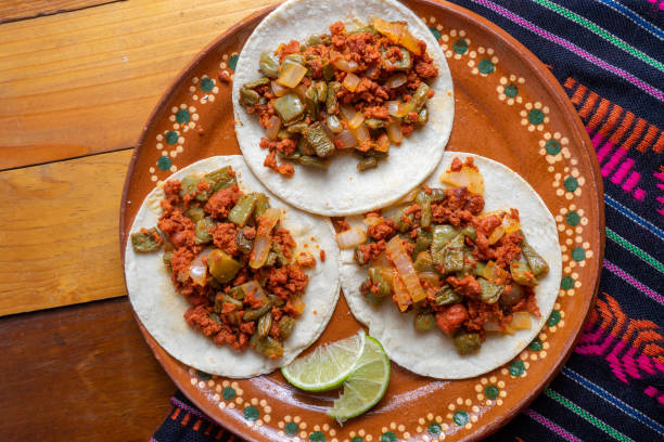 istock Chorizo and nopales tacos 1076286464