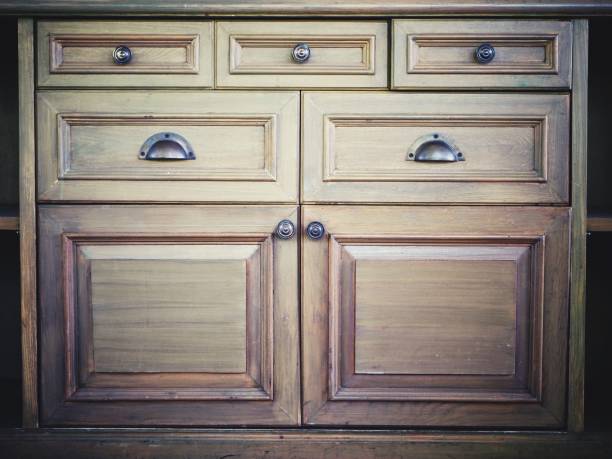 istock Vintage wood drawer 1076300720