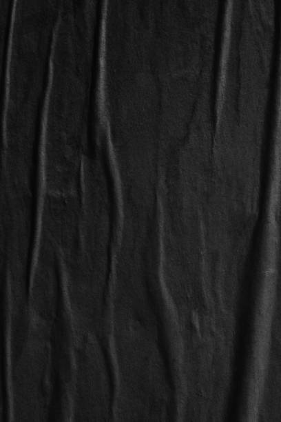 istock Dark black blank paper backgrounds creased crumpled surface old torn ripped posters grunge textures placard 1076320322