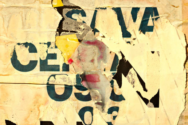 istock Old ripped blank torn paper crumpled creased posters grunge textures backdrop backgrounds placard letters 1076335054