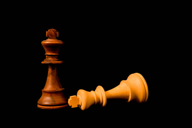 istock Black King surreder to White King 1076350970