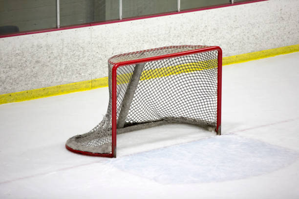 istock Ice Hockey Goal Net 1076395982