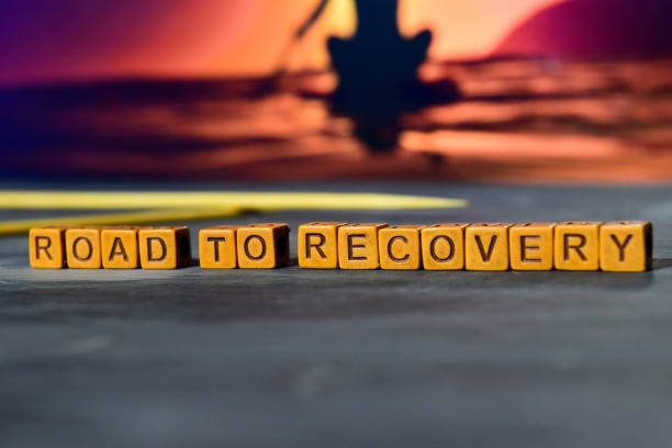istock Road to recovery on wooden blocks 1076410074